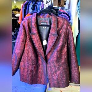 NWT Eloquii sz 28 blazer jacket animal print